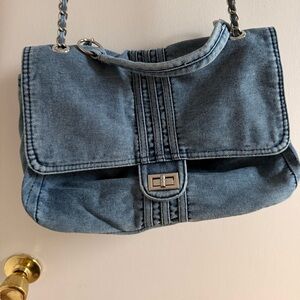 Light Blue “Denim Jean” Crossbody Bag- NWOT- “Adorable & Elegant!”